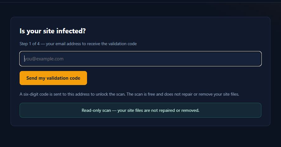 Free — portail de lancement et validation du courriel.